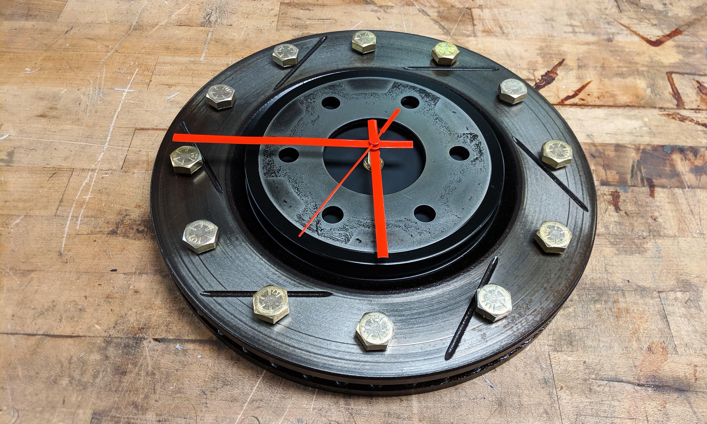 Brake Rotor Clock