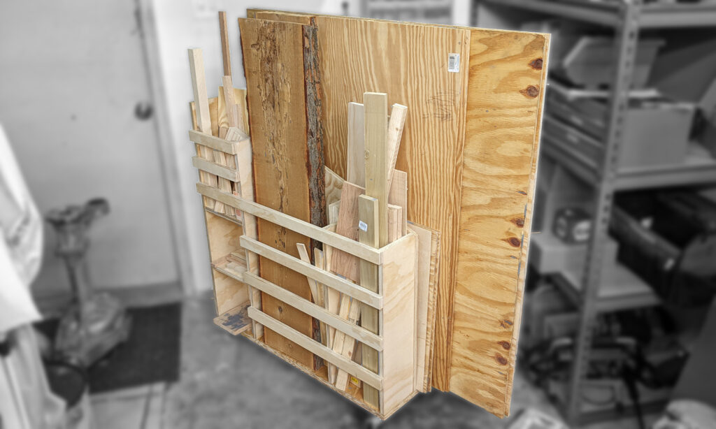 Scrap Wood Storage Rack